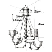 Reproduction 'Cafémania' 16 x 16