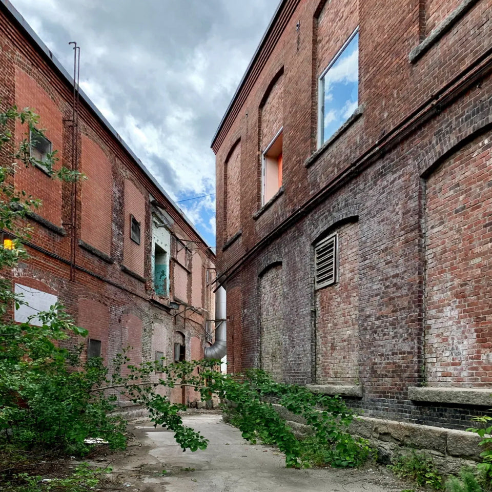 cours intérieure usine CS Brooks, Magog
