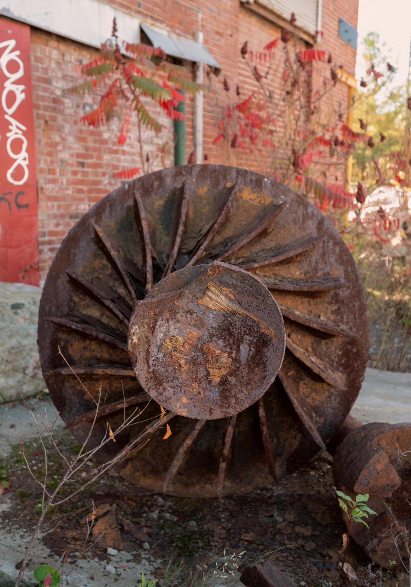 Turbine industrielle de l’ancienne usine CS Brooks, Magog