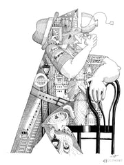 Dessin original  « C'est l'heure du thé »