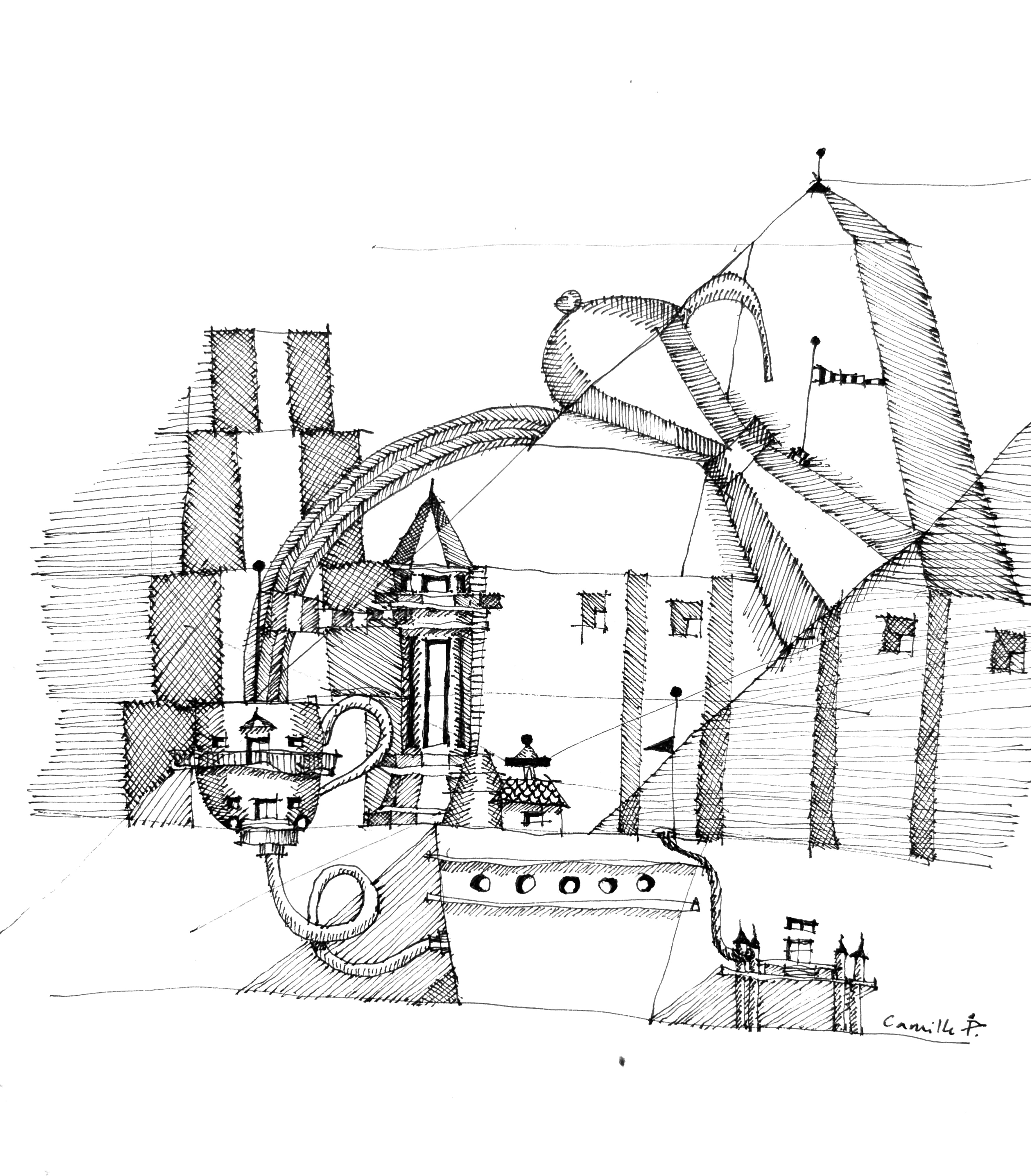 Dessin original  « Carburer au café »